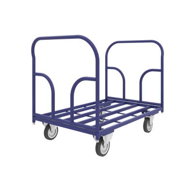 Купить Тележка каркасная с двумя ручками ТКД 8 (700х1000). Комплект платформенных колес Ø200 мм серая резина (г/п 550кг) в Сочи. В наличии и под заказ в каталоге