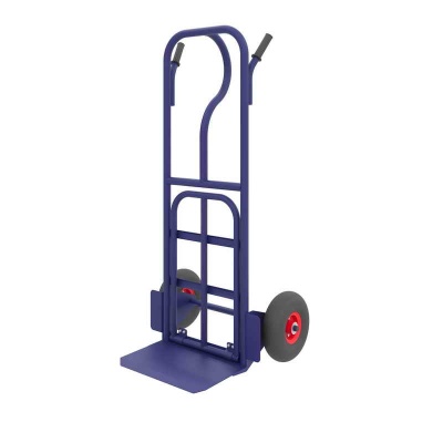 Купить Тележка грузовая двухколесная с откидной полкой КГ 250 П, г\п 250 кг (615x1245x852). Колеса пневматические Ø250 мм (2шт) в Сочи. В наличии и под заказ в каталоге